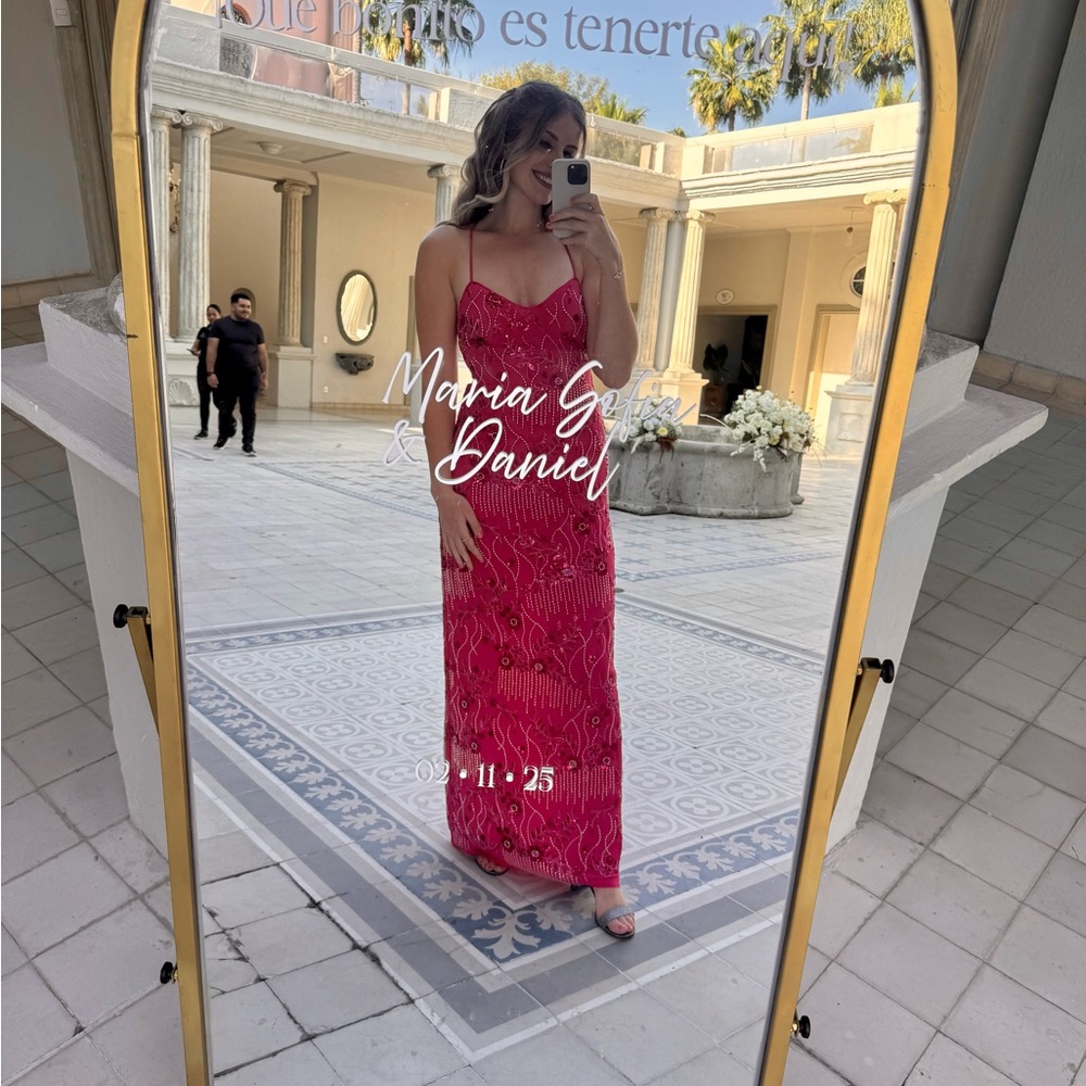 Peppermayo Vibrant Pink Maxi Dress